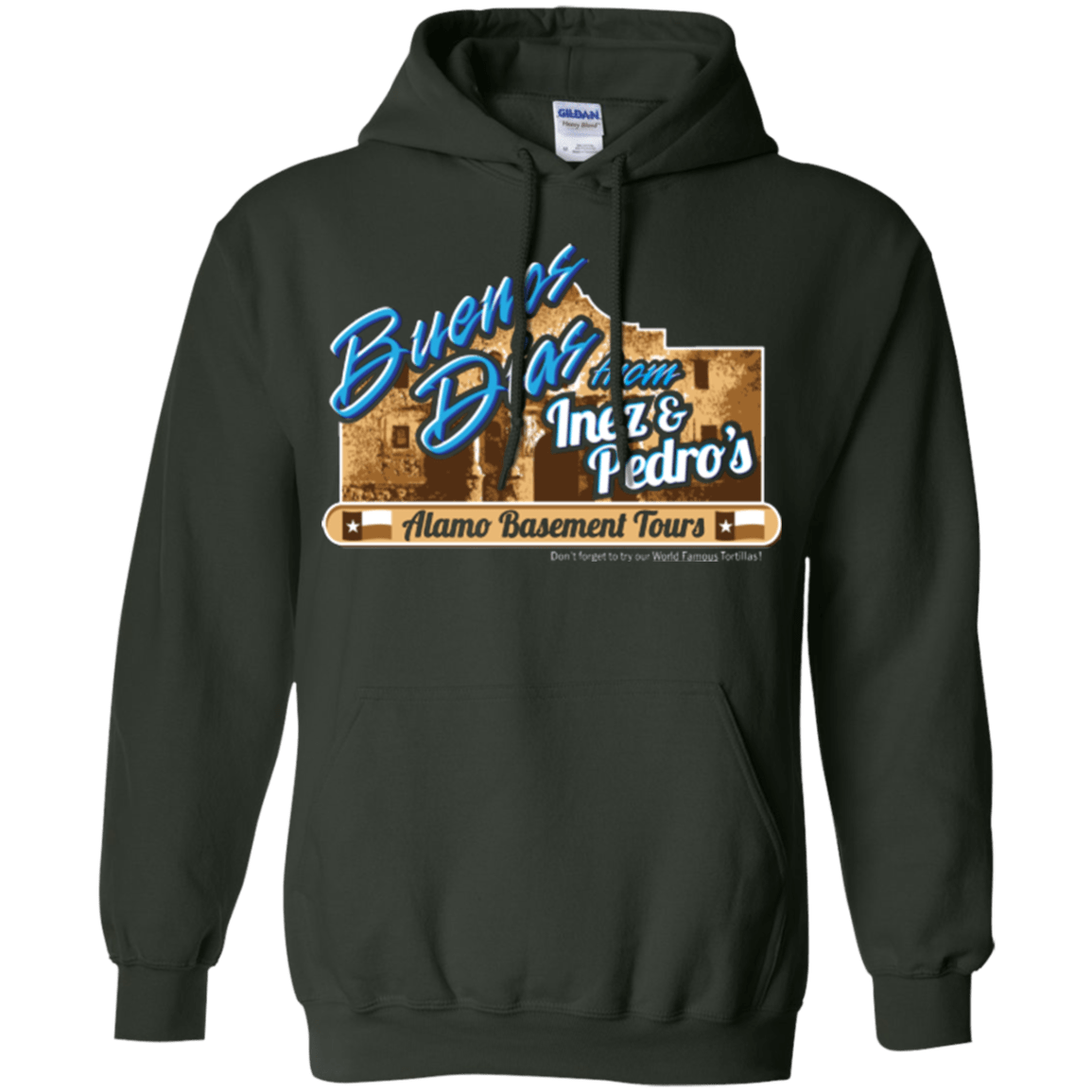 Sweatshirts Forest Green / Small Alamo Basement Pullover Hoodie