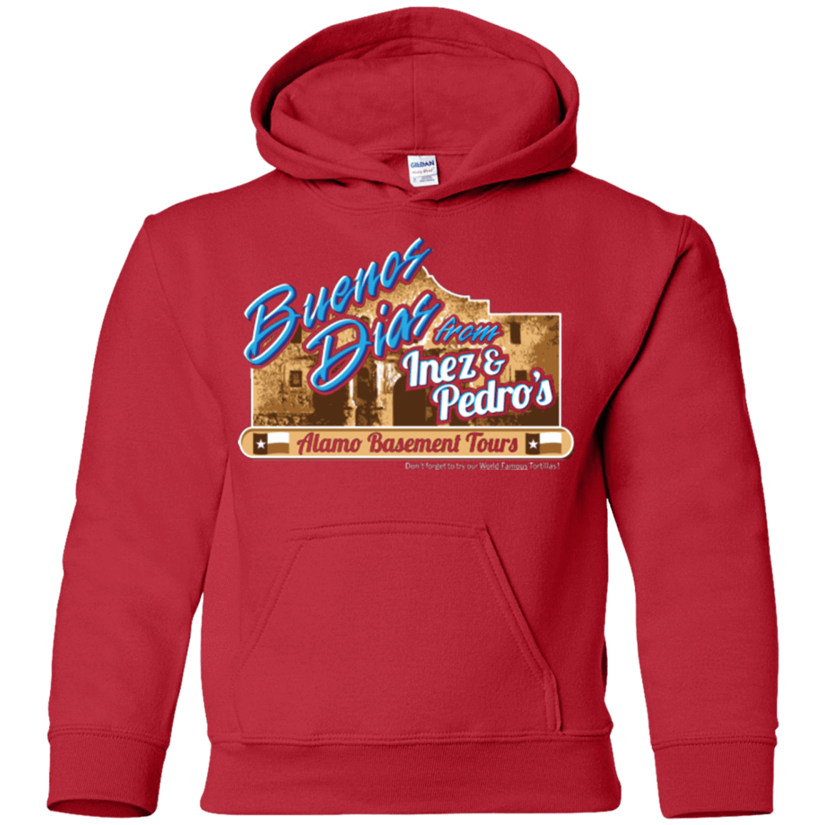 Sweatshirts Red / YS Alamo Basement Youth Hoodie