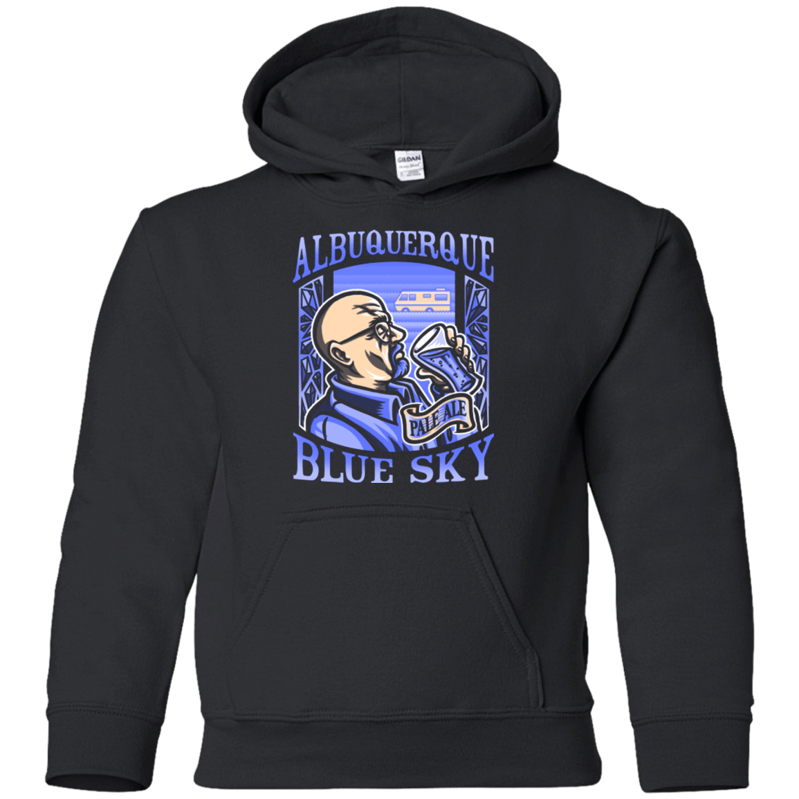Sweatshirts Black / YS Albuquerque Blue Sky Youth Hoodie