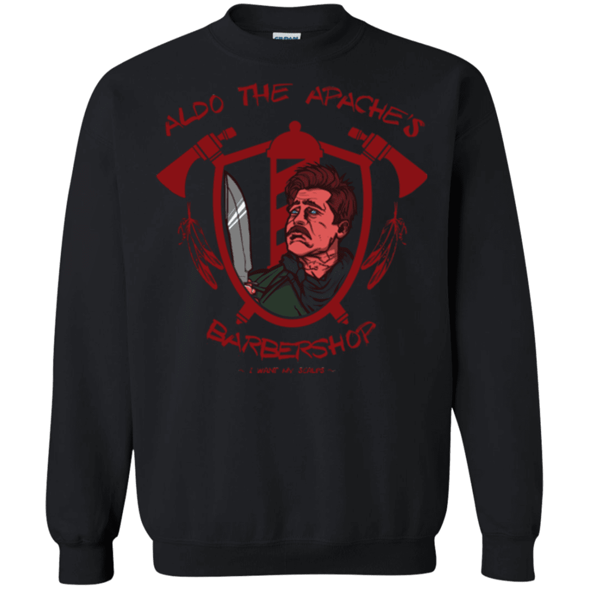 Sweatshirts Black / Small Aldos Barber Shop Crewneck Sweatshirt