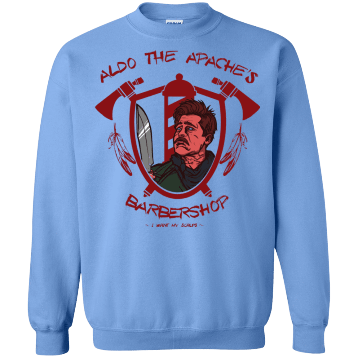 Sweatshirts Carolina Blue / Small Aldos Barber Shop Crewneck Sweatshirt