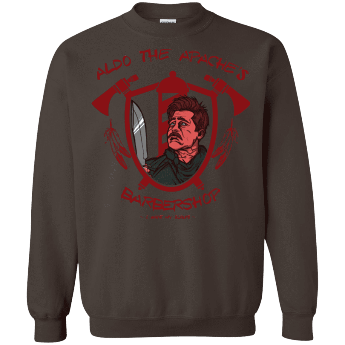 Sweatshirts Dark Chocolate / Small Aldos Barber Shop Crewneck Sweatshirt
