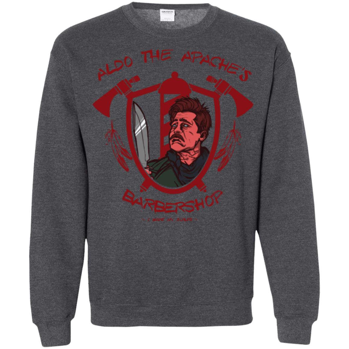 Sweatshirts Dark Heather / Small Aldos Barber Shop Crewneck Sweatshirt