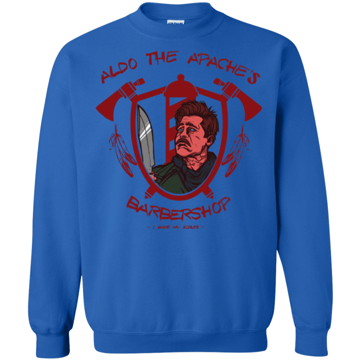 Sweatshirts Royal / Small Aldos Barber Shop Crewneck Sweatshirt