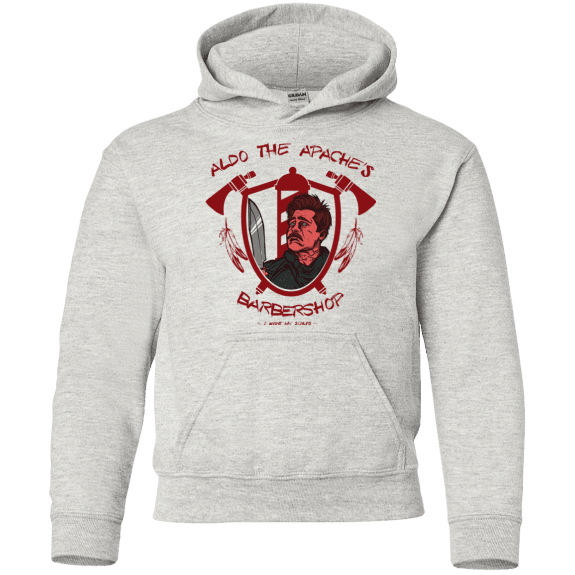 Sweatshirts Ash / YS Aldos Barber Shop Youth Hoodie