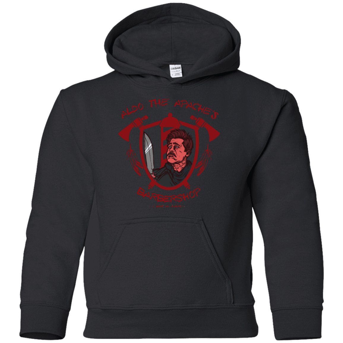 Sweatshirts Black / YS Aldos Barber Shop Youth Hoodie