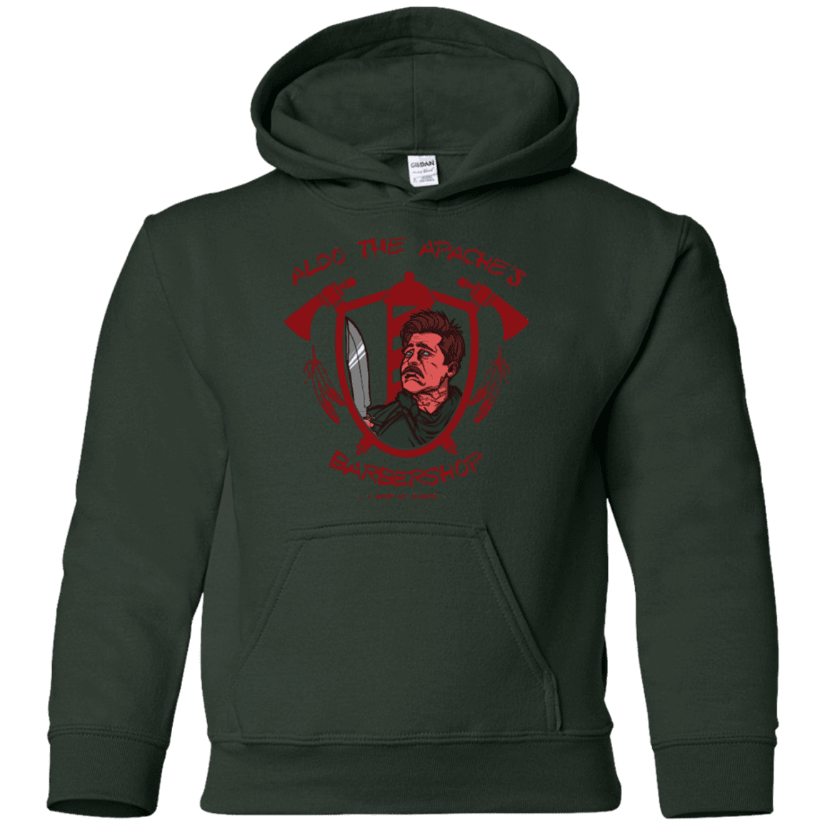 Sweatshirts Forest Green / YS Aldos Barber Shop Youth Hoodie