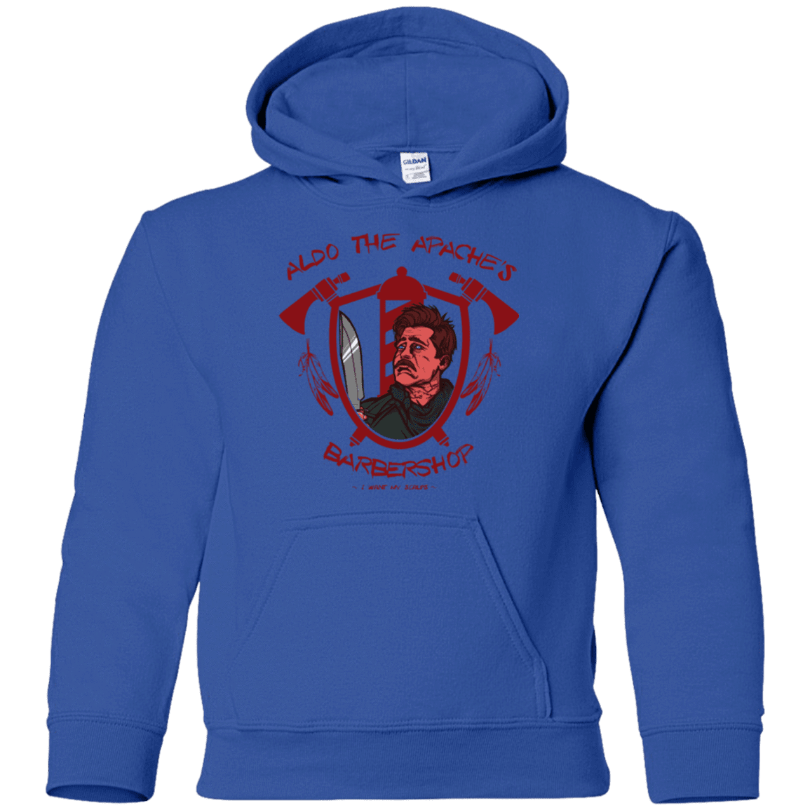 Sweatshirts Royal / YS Aldos Barber Shop Youth Hoodie