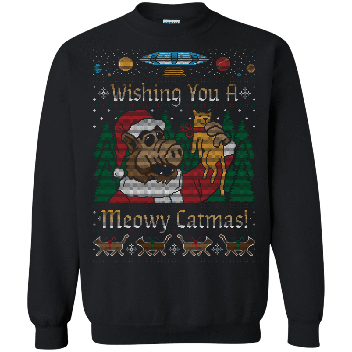 Sweatshirts Black / Small ALF SWEATER Crewneck Sweatshirt