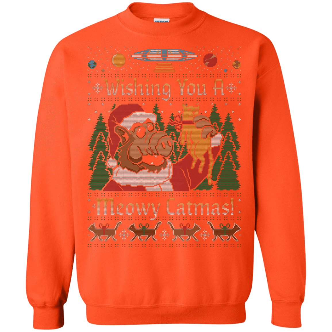 Sweatshirts Orange / Small ALF SWEATER Crewneck Sweatshirt