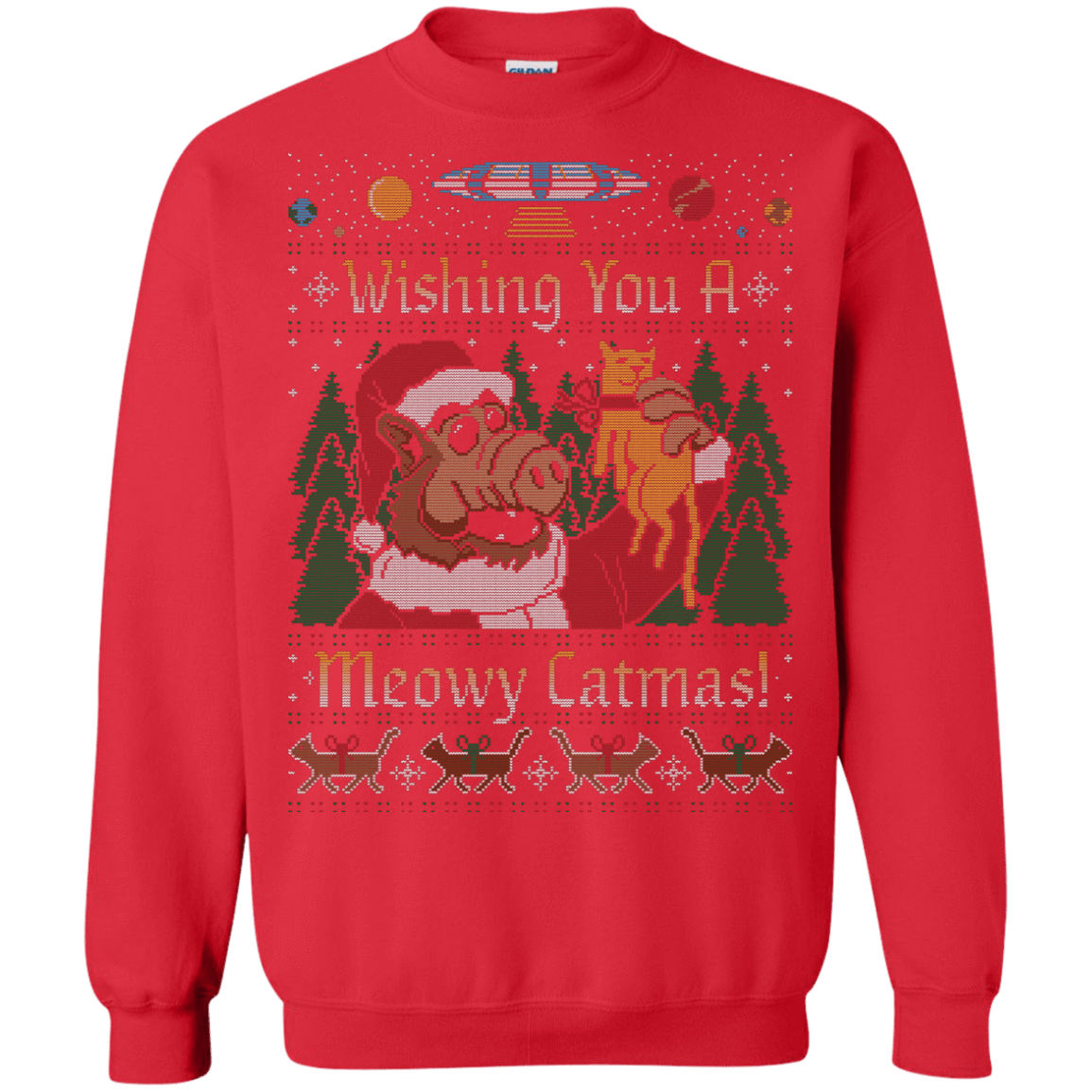 Sweatshirts Red / Small ALF SWEATER Crewneck Sweatshirt
