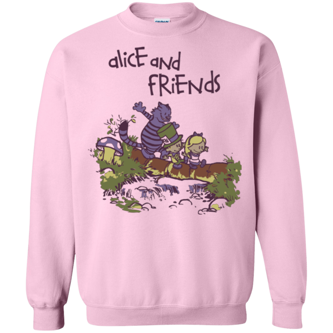 Sweatshirts Light Pink / Small Alice and Friends Crewneck Sweatshirt
