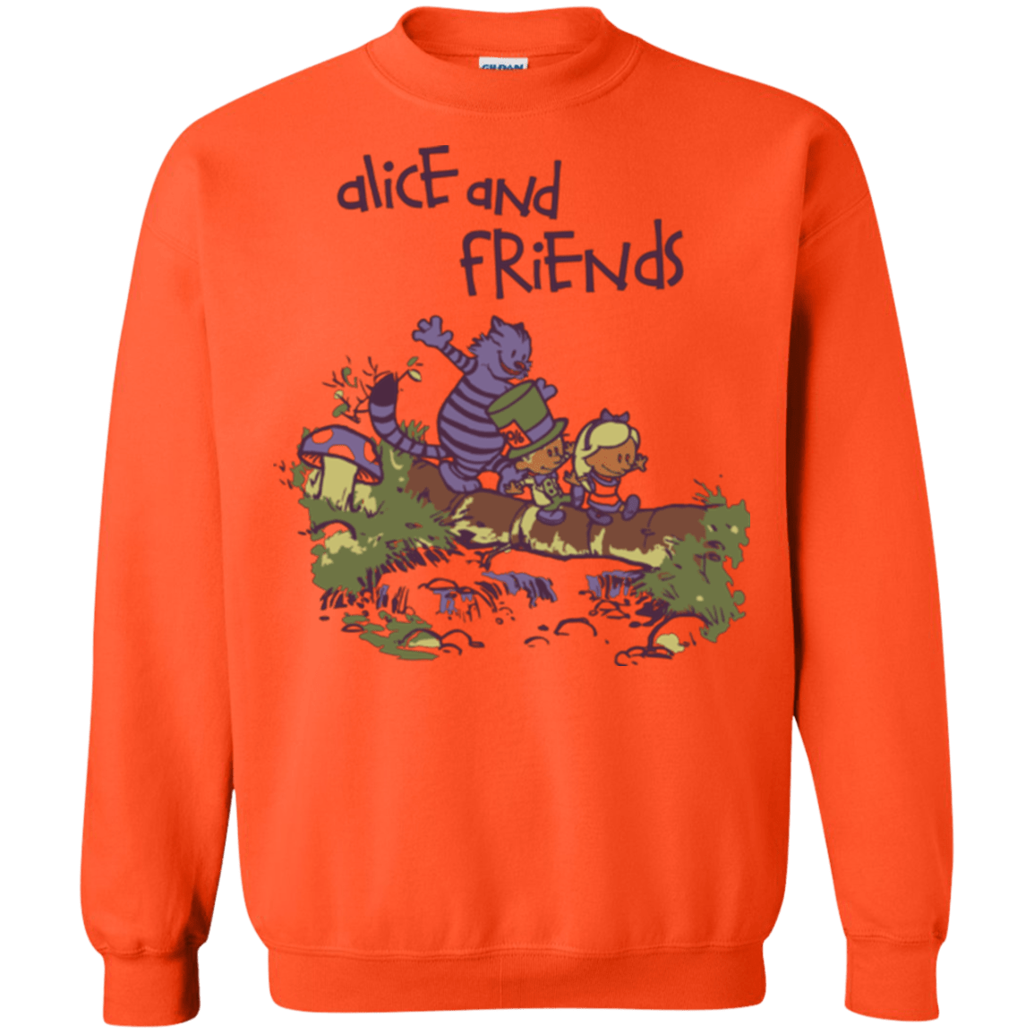 Sweatshirts Orange / Small Alice and Friends Crewneck Sweatshirt