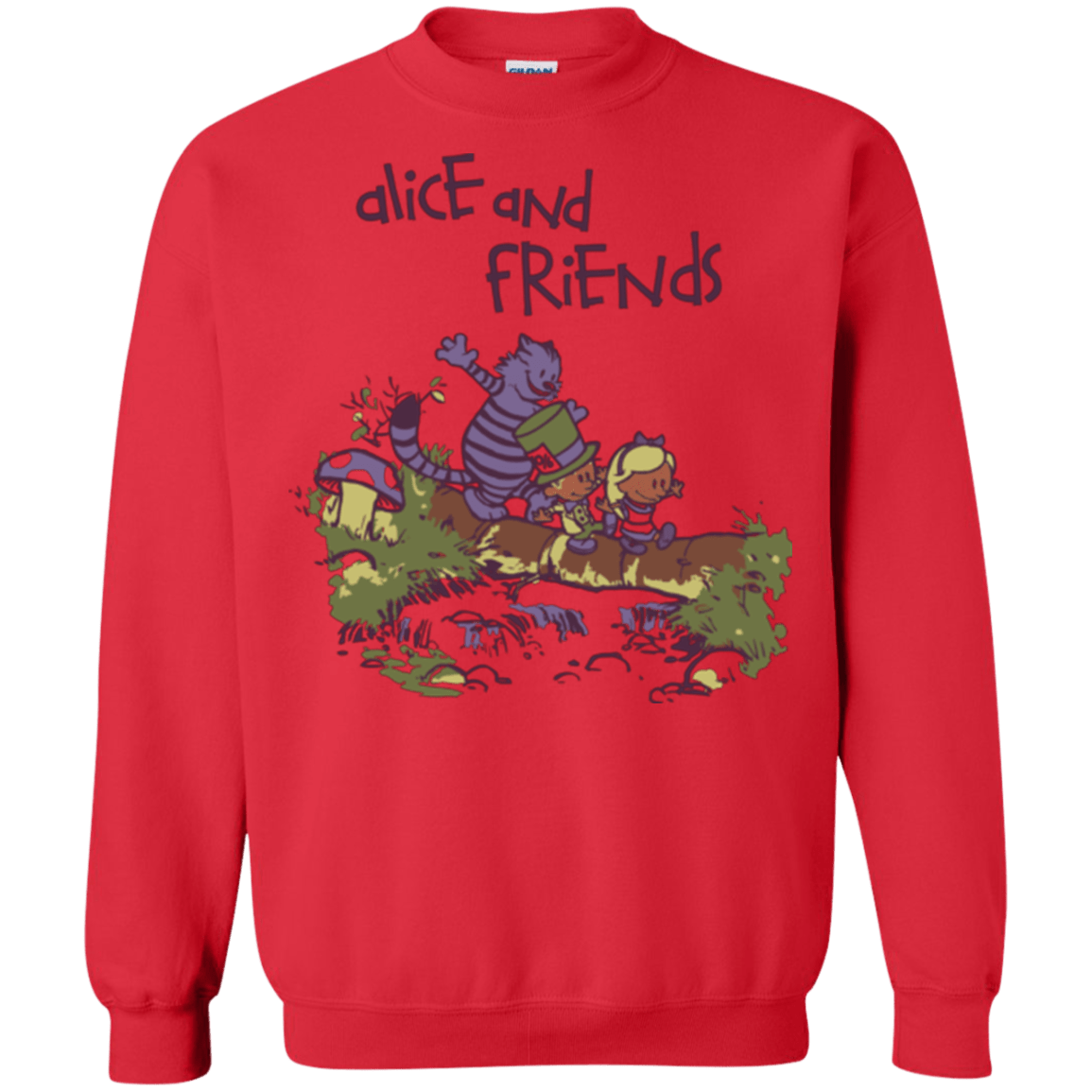 Sweatshirts Red / Small Alice and Friends Crewneck Sweatshirt