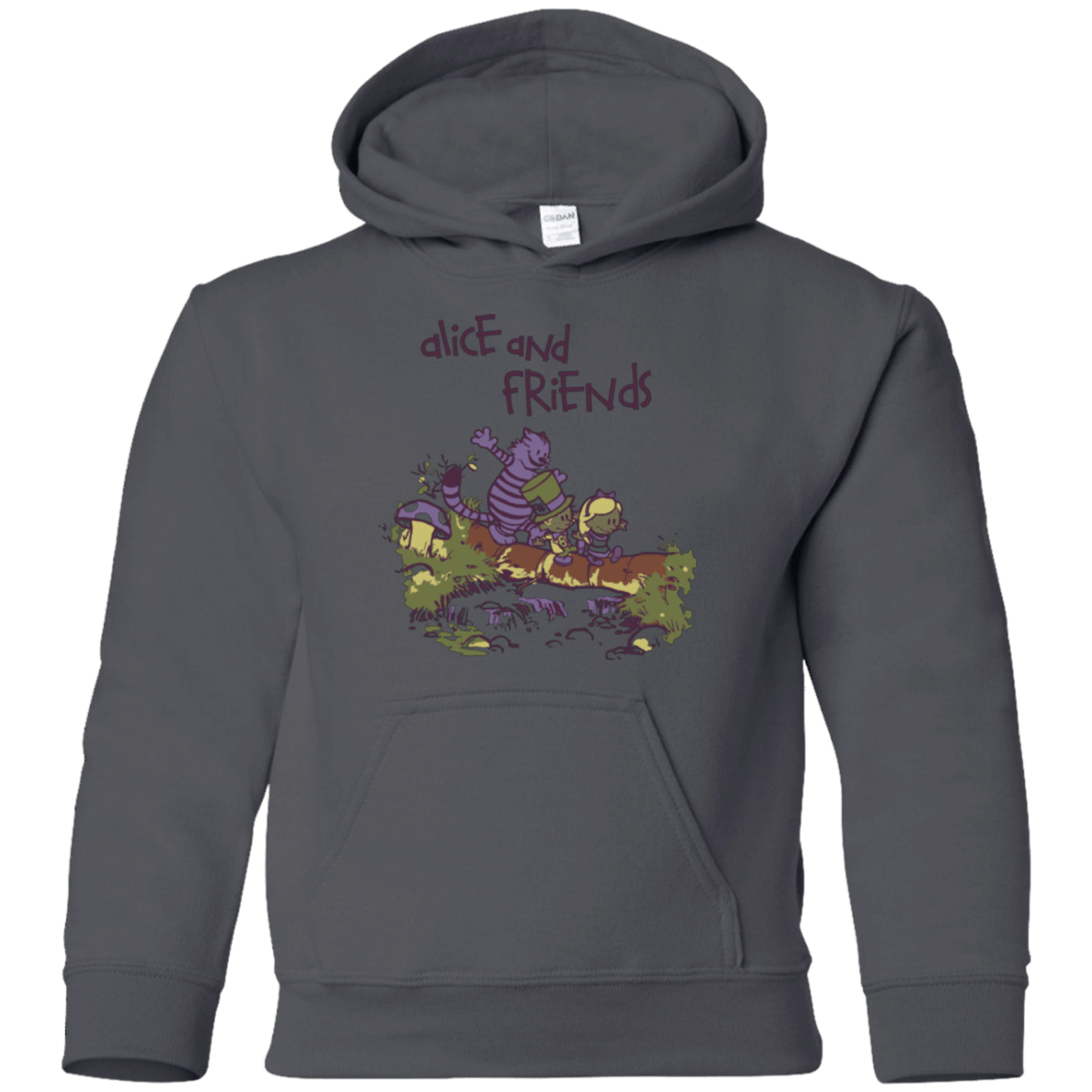 Sweatshirts Charcoal / YS Alice and Friends Youth Hoodie