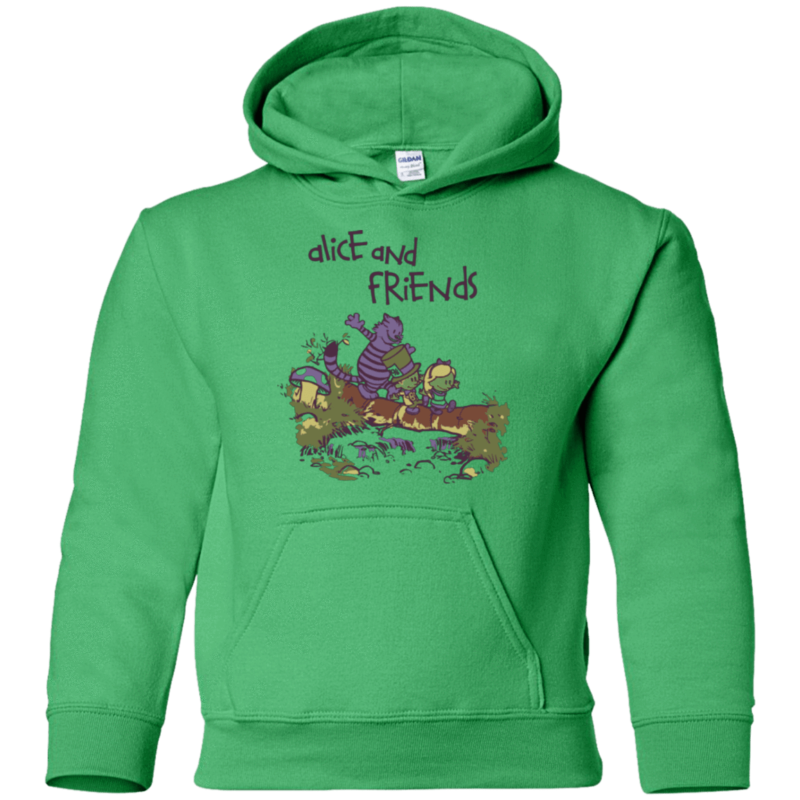 Sweatshirts Irish Green / YS Alice and Friends Youth Hoodie