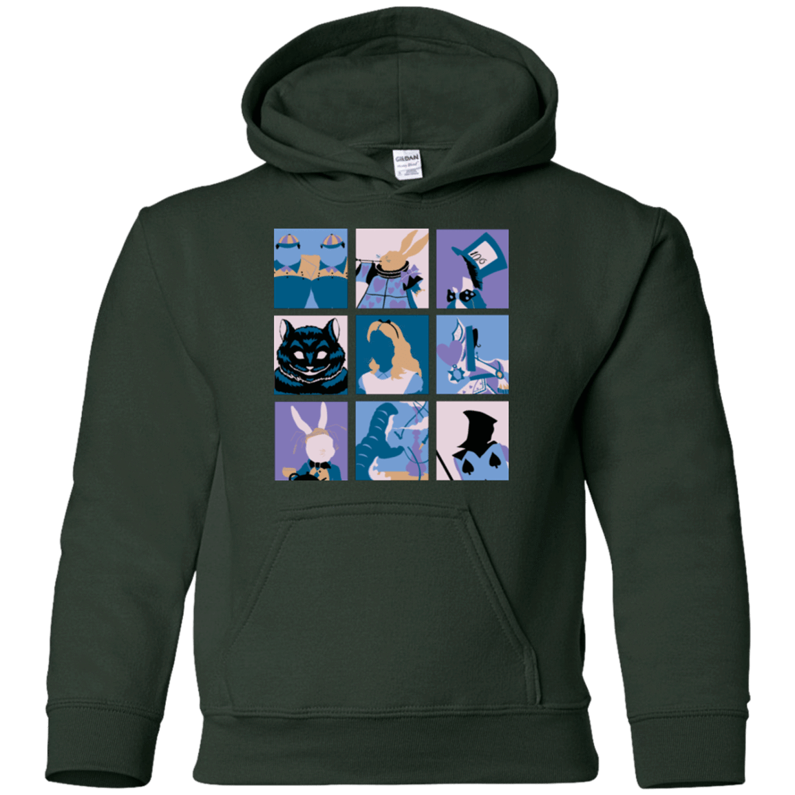 Sweatshirts Forest Green / YS Alice Pop Youth Hoodie