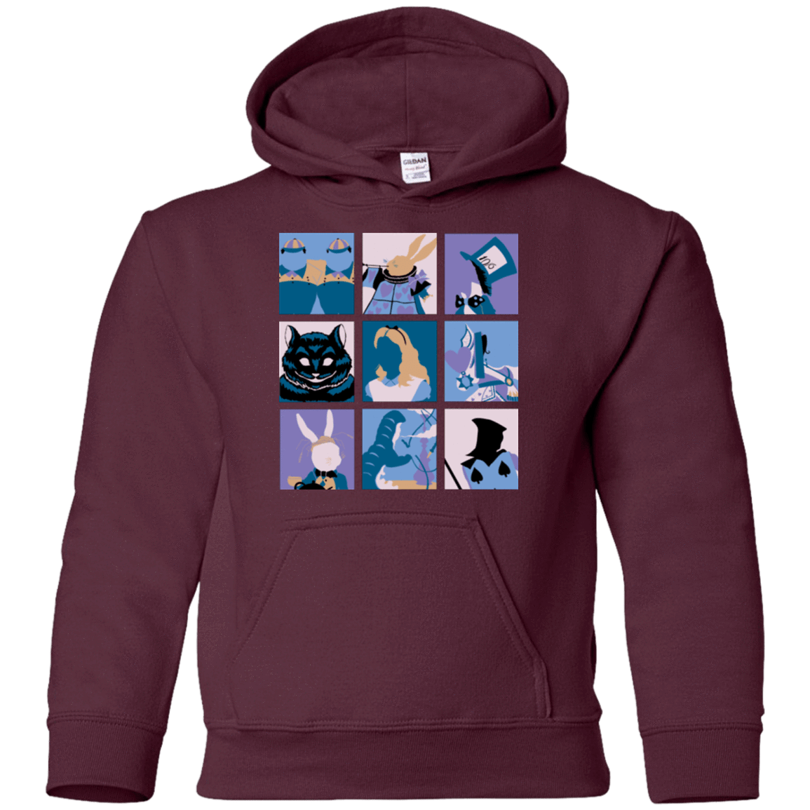 Sweatshirts Maroon / YS Alice Pop Youth Hoodie