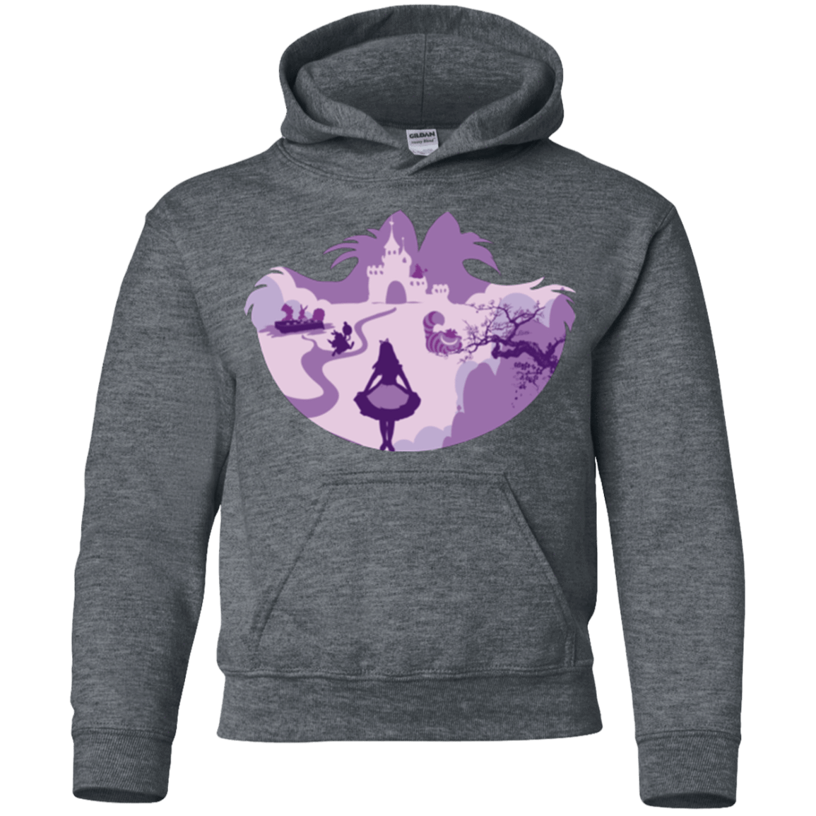 Sweatshirts Dark Heather / YS Alice Portrait Pop Youth Hoodie