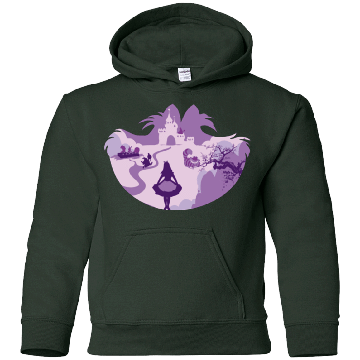 Sweatshirts Forest Green / YS Alice Portrait Pop Youth Hoodie