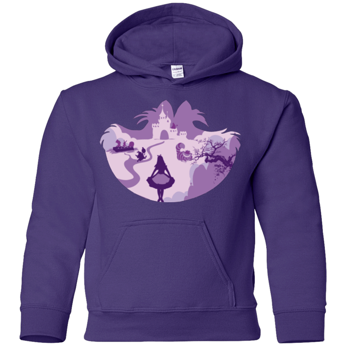 Sweatshirts Purple / YS Alice Portrait Pop Youth Hoodie