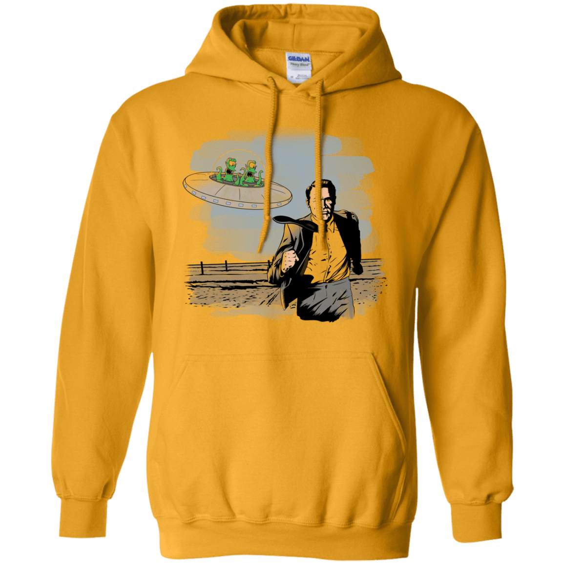 Sweatshirts Gold / Small Alien Attack Pullover Hoodie