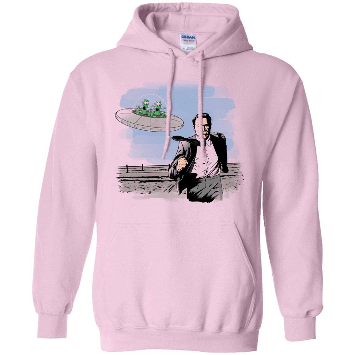 Sweatshirts Light Pink / Small Alien Attack Pullover Hoodie