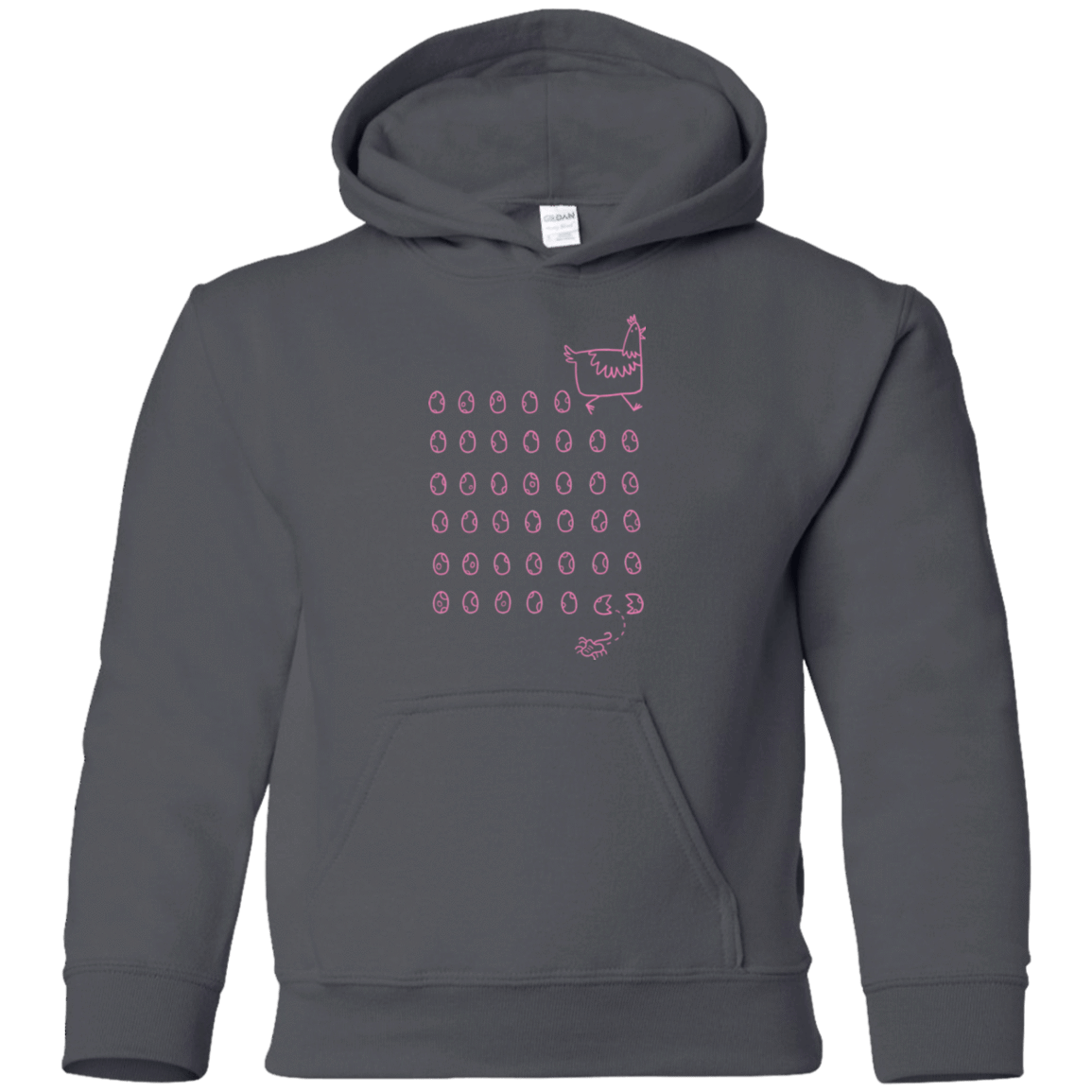 Sweatshirts Charcoal / YS Alien Chicken Youth Hoodie