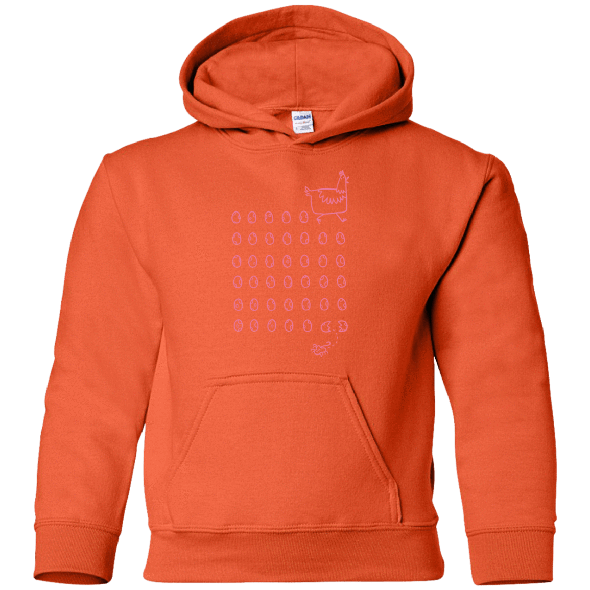 Sweatshirts Orange / YS Alien Chicken Youth Hoodie