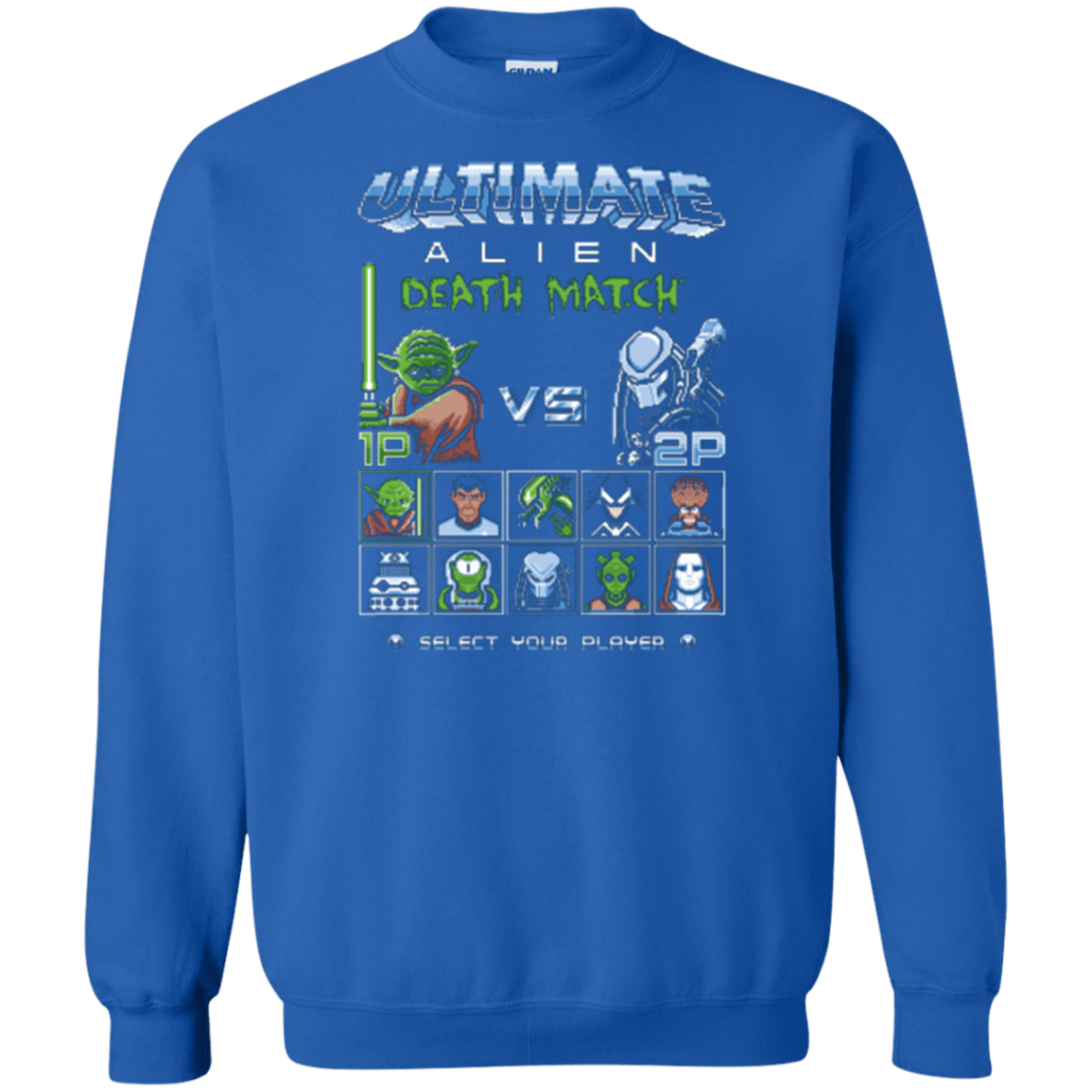Sweatshirts Royal / Small Alien Death Match Crewneck Sweatshirt