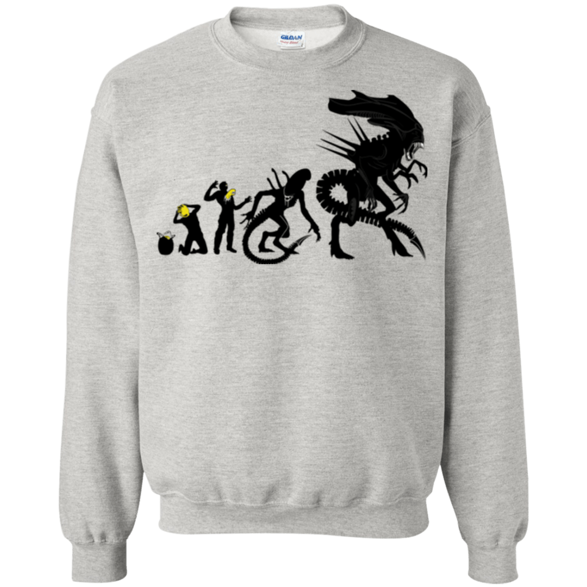 Sweatshirts Ash / Small Alien Evolution Crewneck Sweatshirt