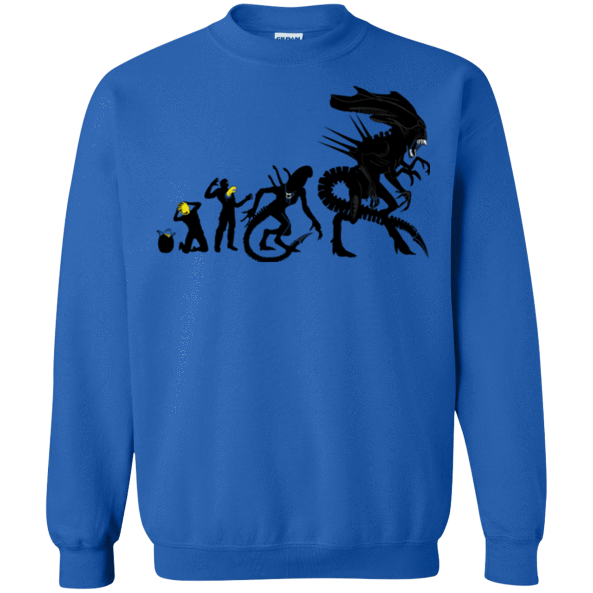 Sweatshirts Royal / Small Alien Evolution Crewneck Sweatshirt