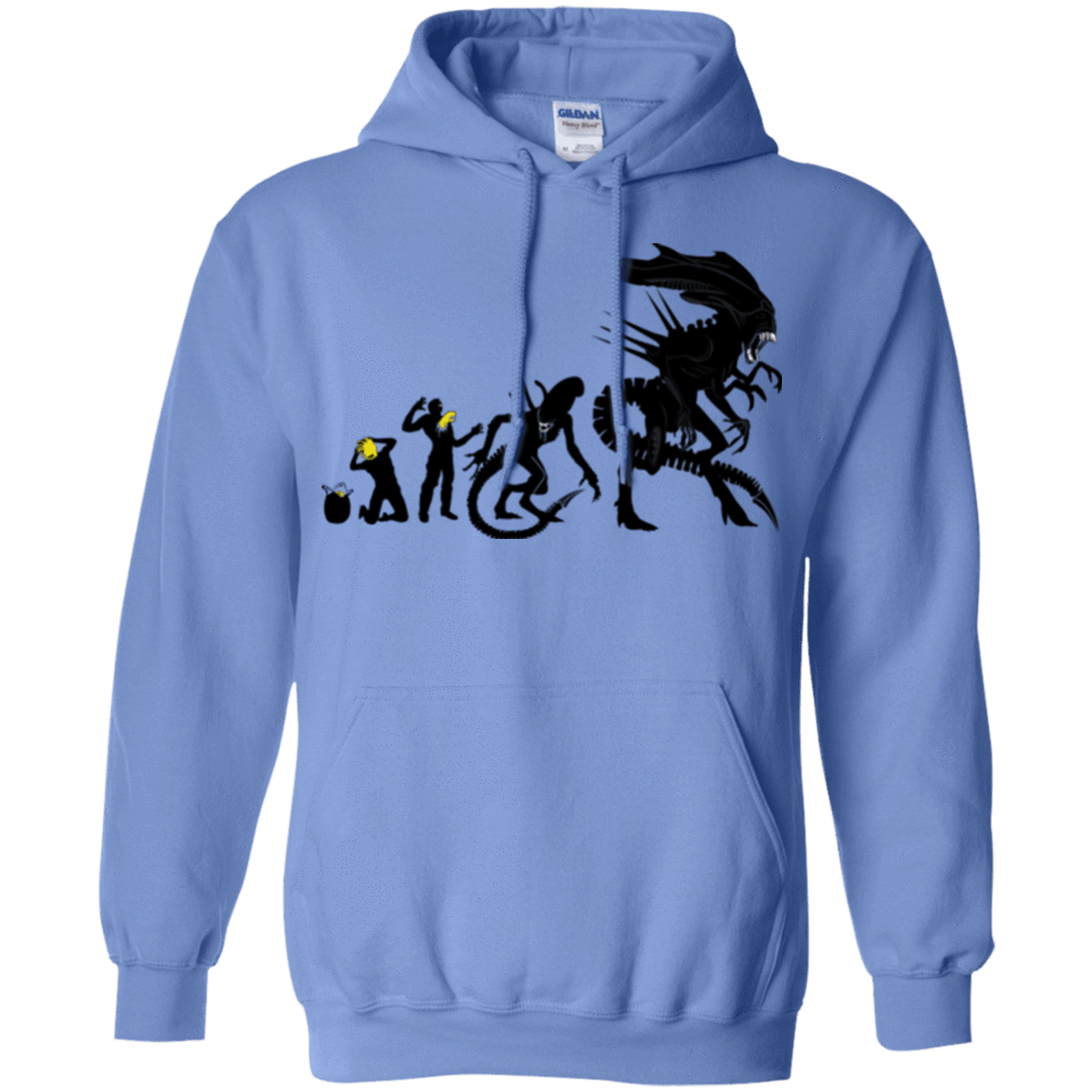 Sweatshirts Carolina Blue / Small Alien Evolution Pullover Hoodie