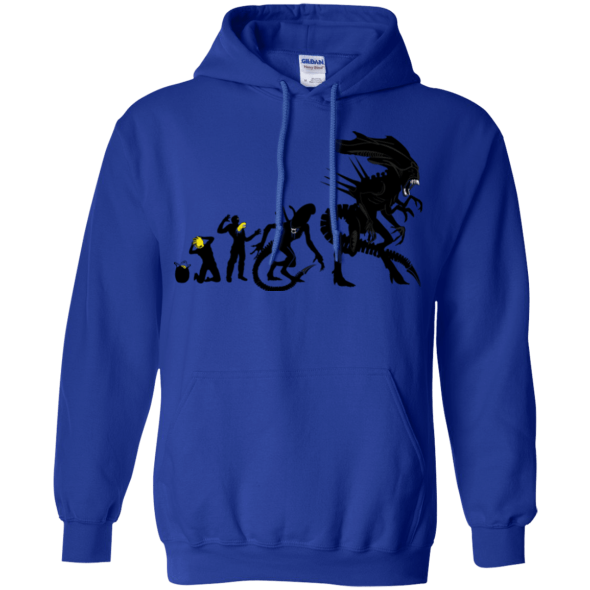 Sweatshirts Royal / Small Alien Evolution Pullover Hoodie