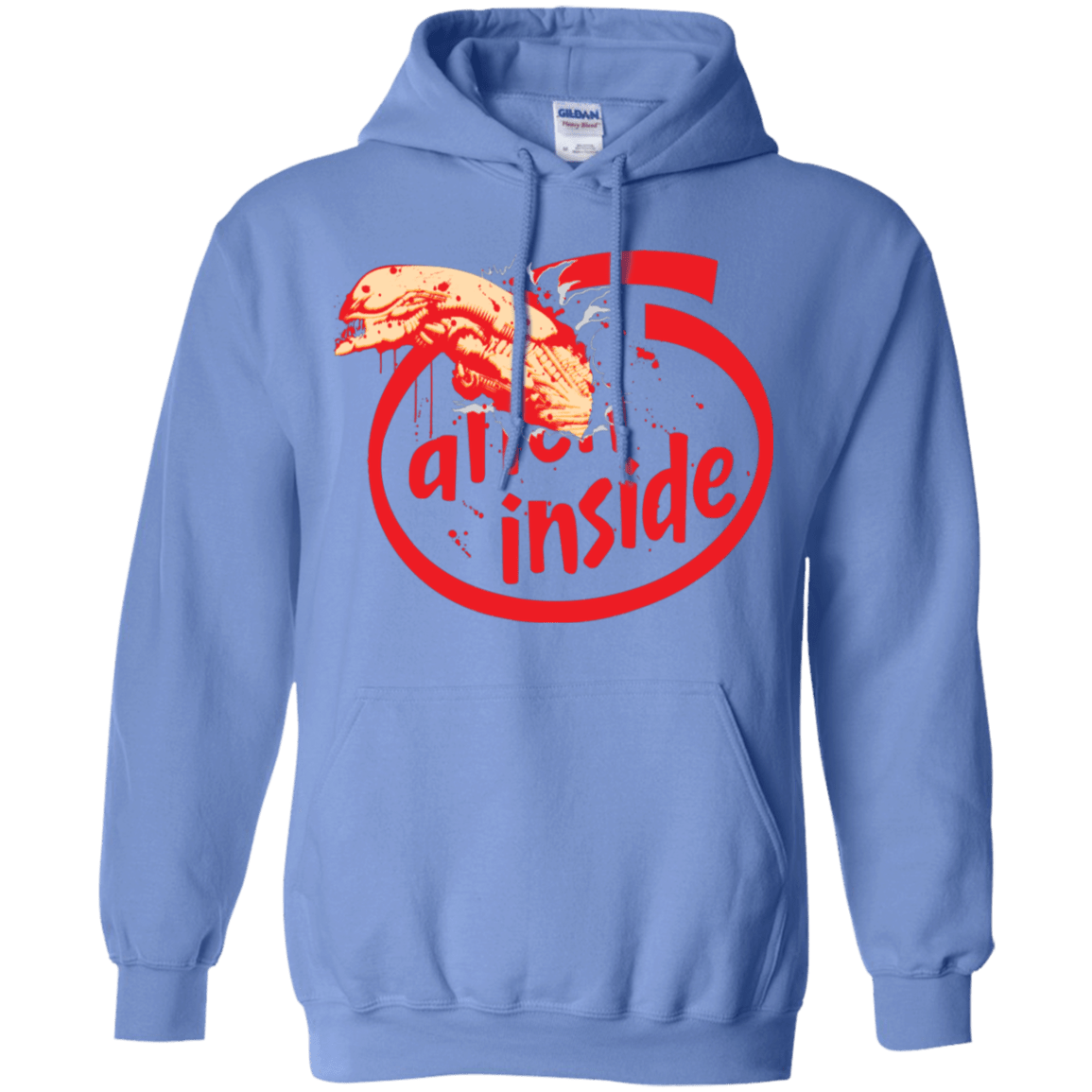 Sweatshirts Carolina Blue / S Alien Inside Pullover Hoodie