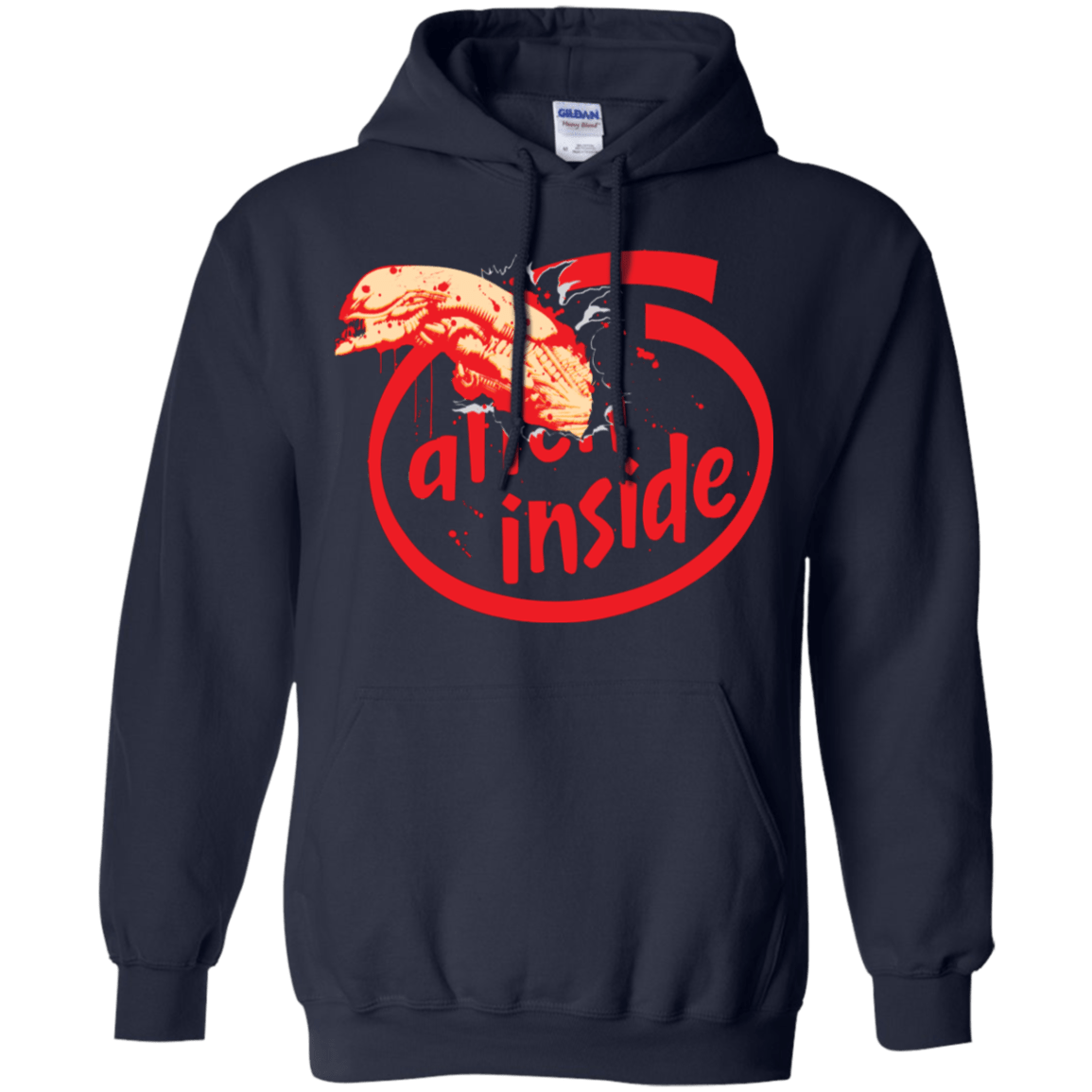 Sweatshirts Navy / S Alien Inside Pullover Hoodie