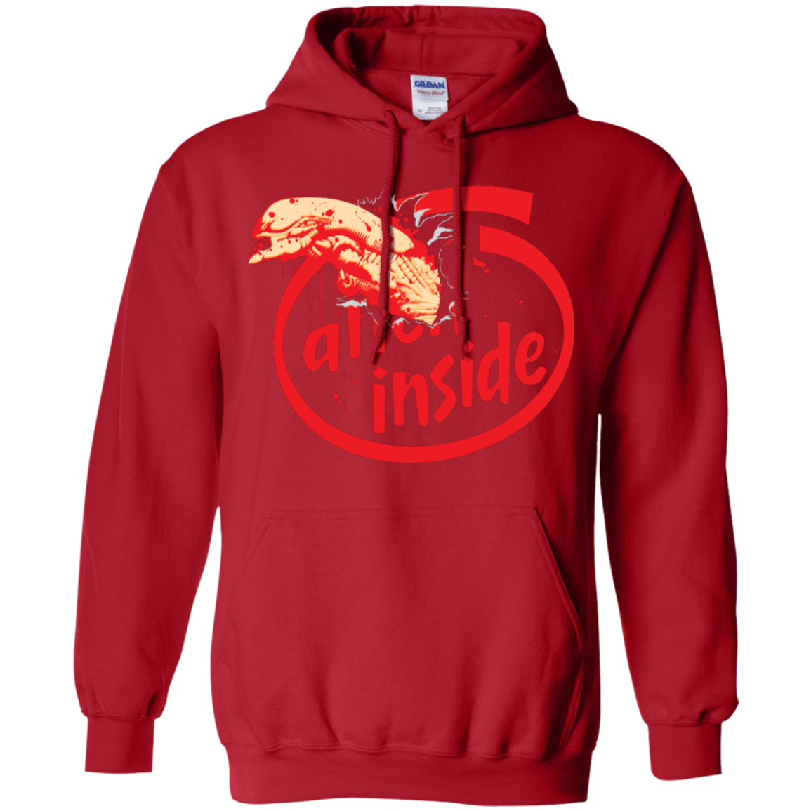 Sweatshirts Red / S Alien Inside Pullover Hoodie