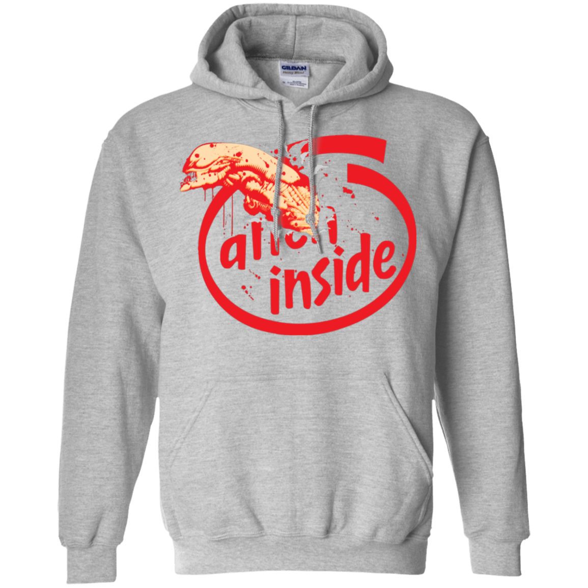 Sweatshirts Sport Grey / S Alien Inside Pullover Hoodie