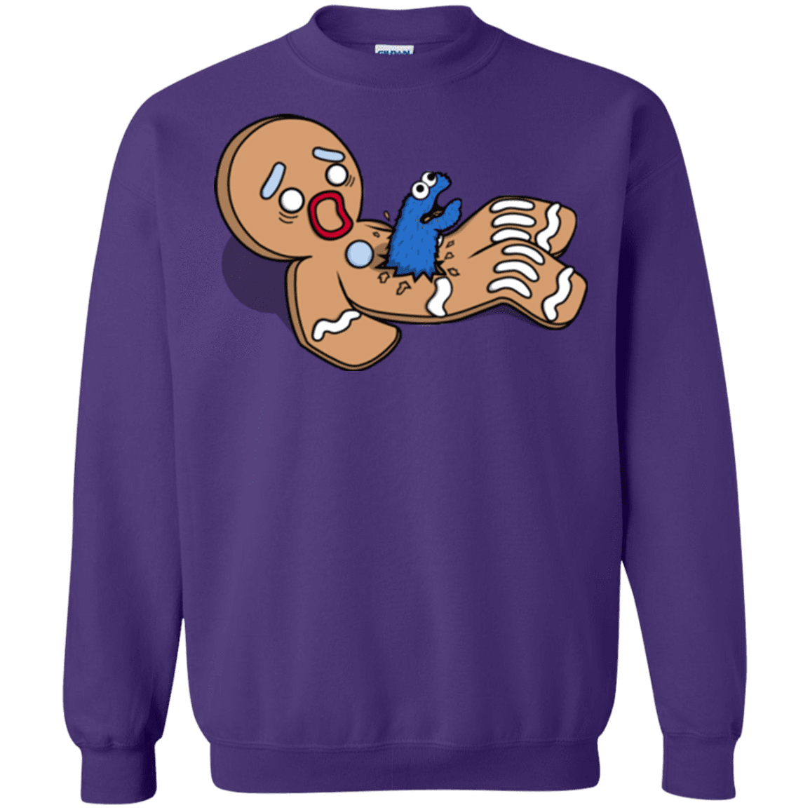 Sweatshirts Purple / S Alien Nom Nom Crewneck Sweatshirt