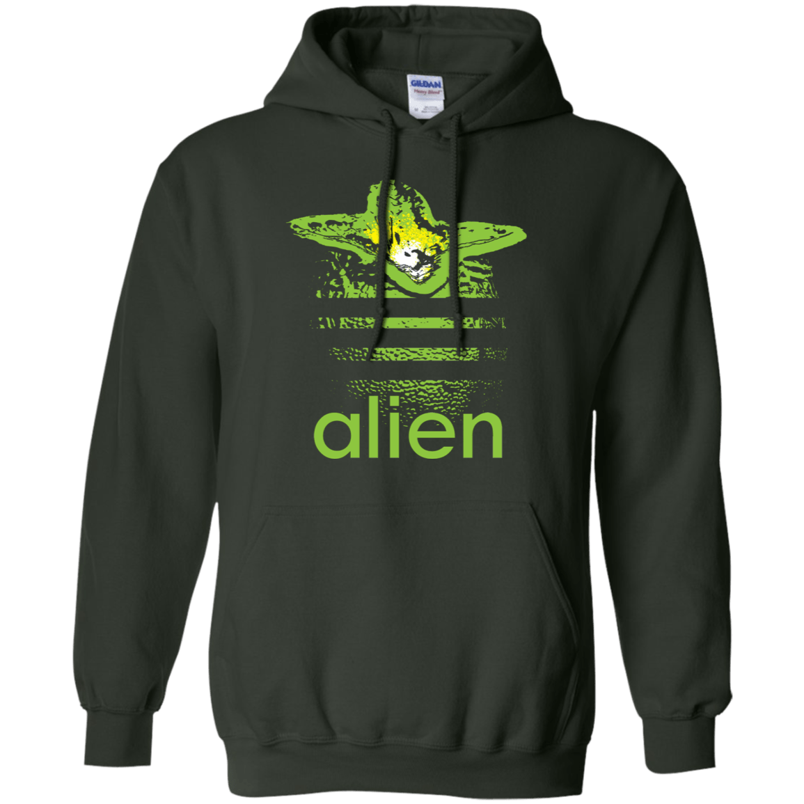 Sweatshirts Forest Green / S Alien Pullover Hoodie