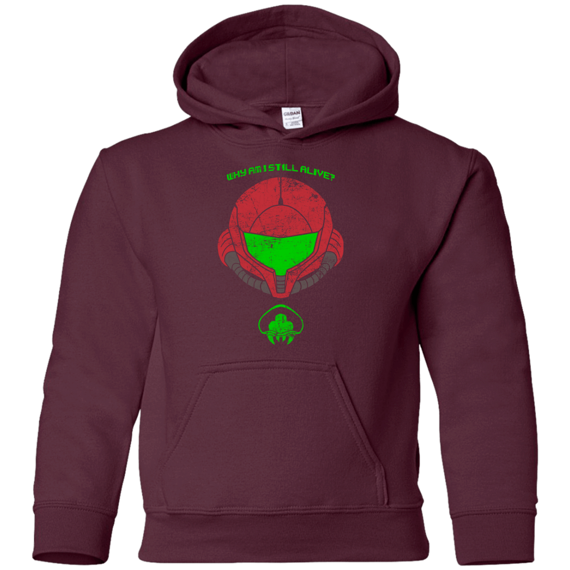 Sweatshirts Maroon / YS Alive Youth Hoodie