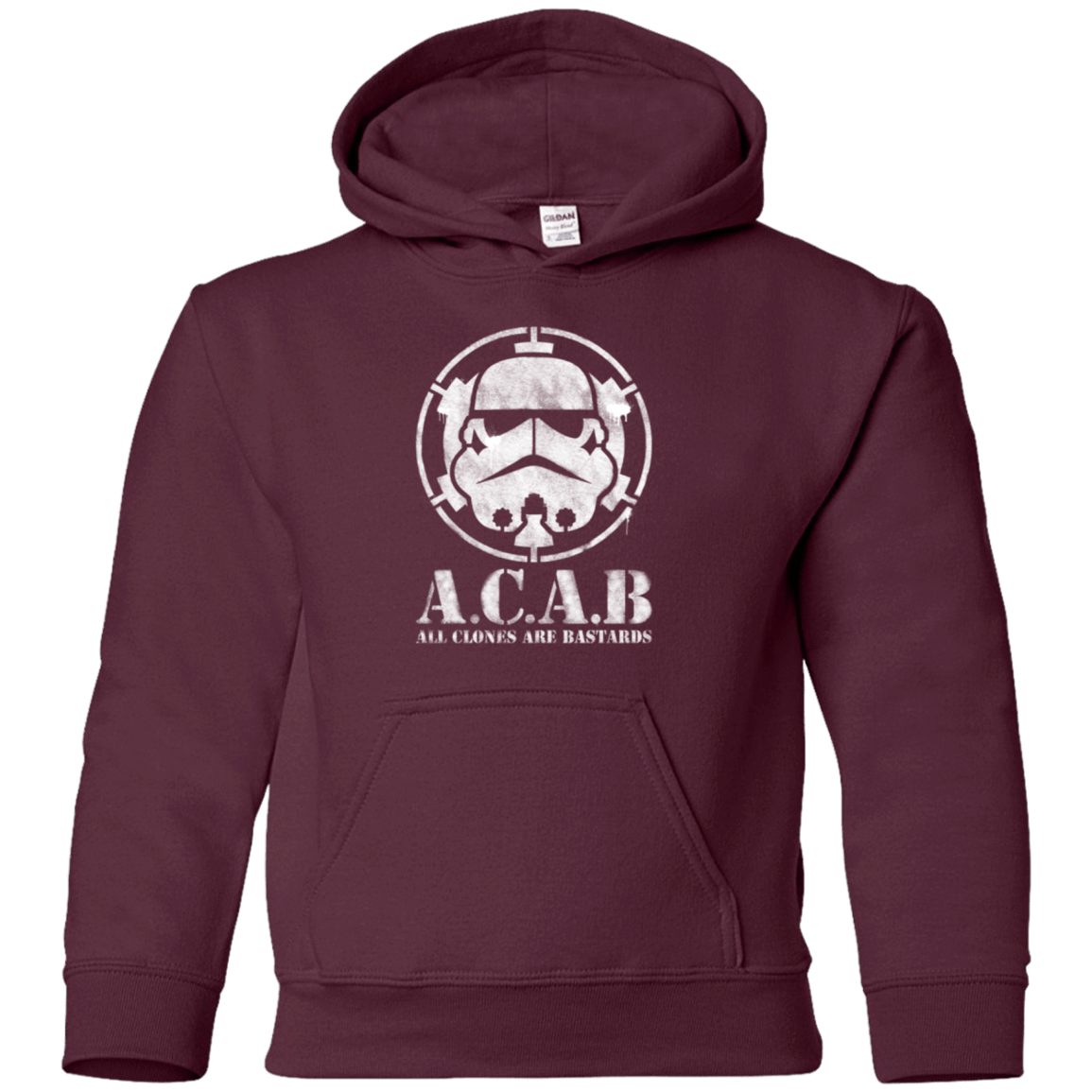 Sweatshirts Maroon / YS All clones Youth Hoodie