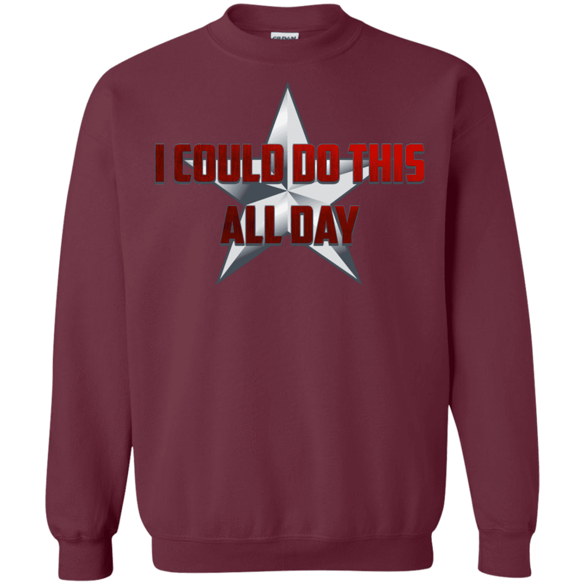 Sweatshirts Maroon / S All Day Crewneck Sweatshirt