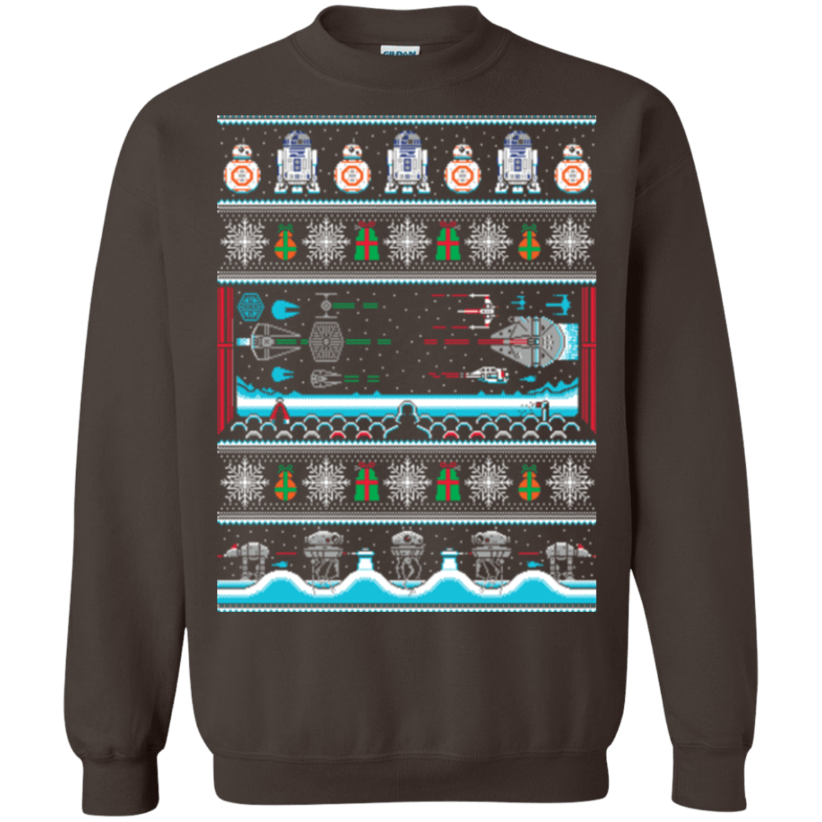 Sweatshirts Dark Chocolate / Small All I Want 4 Xmas Crewneck Sweatshirt