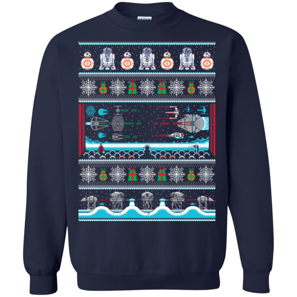 Sweatshirts Navy / Small All I Want 4 Xmas Crewneck Sweatshirt