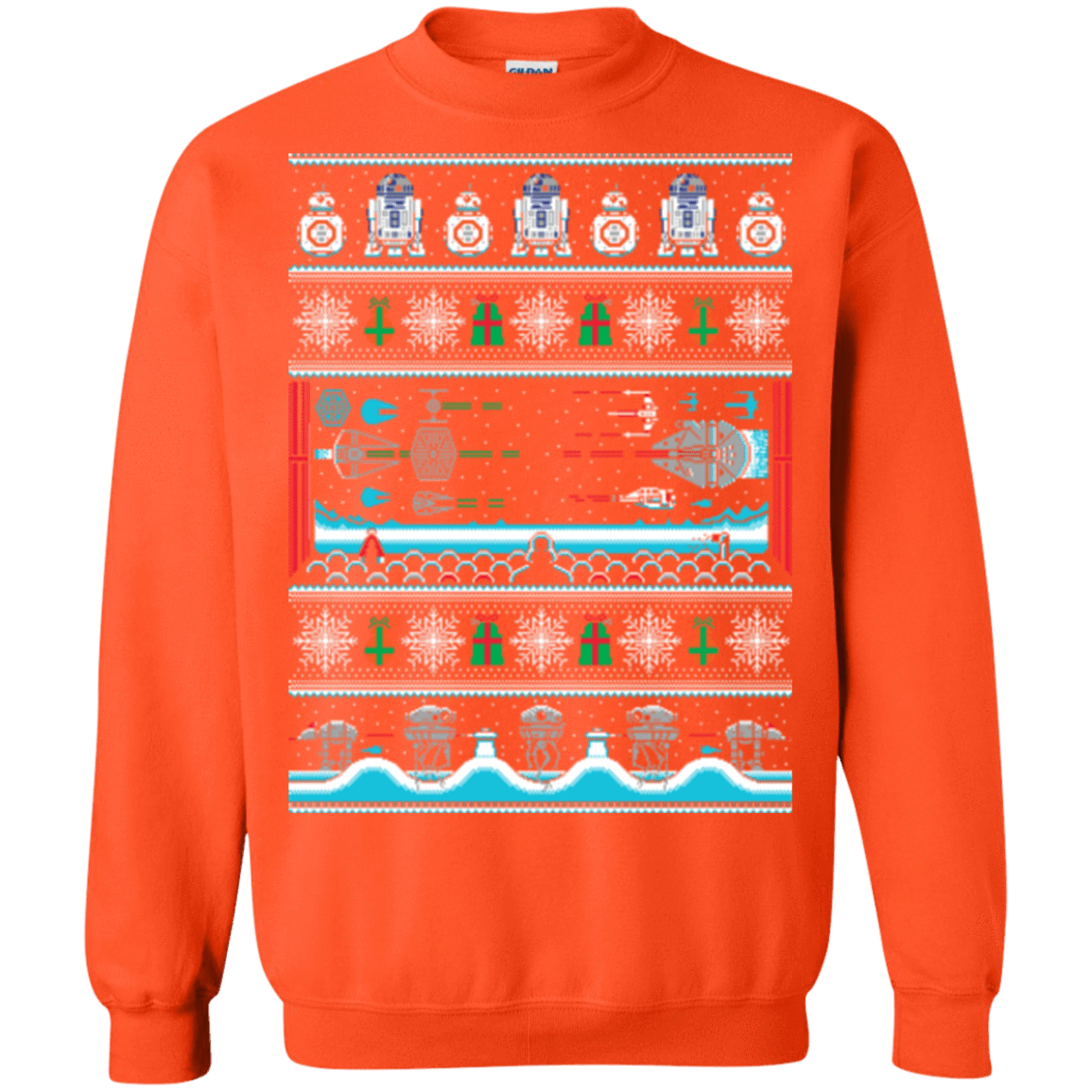 Sweatshirts Orange / Small All I Want 4 Xmas Crewneck Sweatshirt