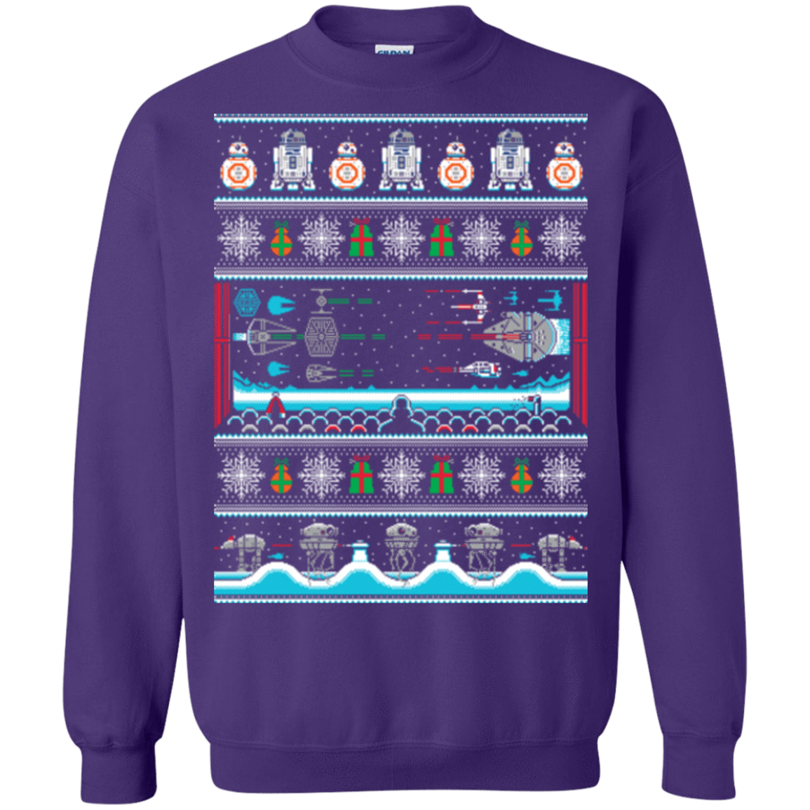 Sweatshirts Purple / Small All I Want 4 Xmas Crewneck Sweatshirt
