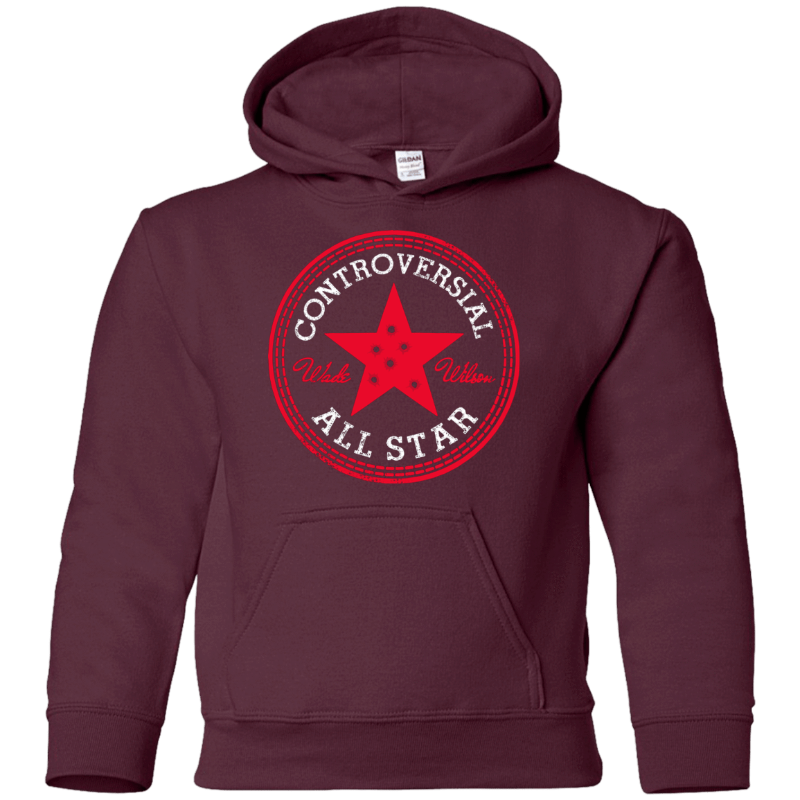 Sweatshirts Maroon / YS All Star Youth Hoodie