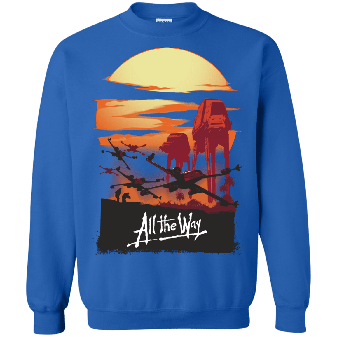 Sweatshirts Royal / Small All The Way Crewneck Sweatshirt