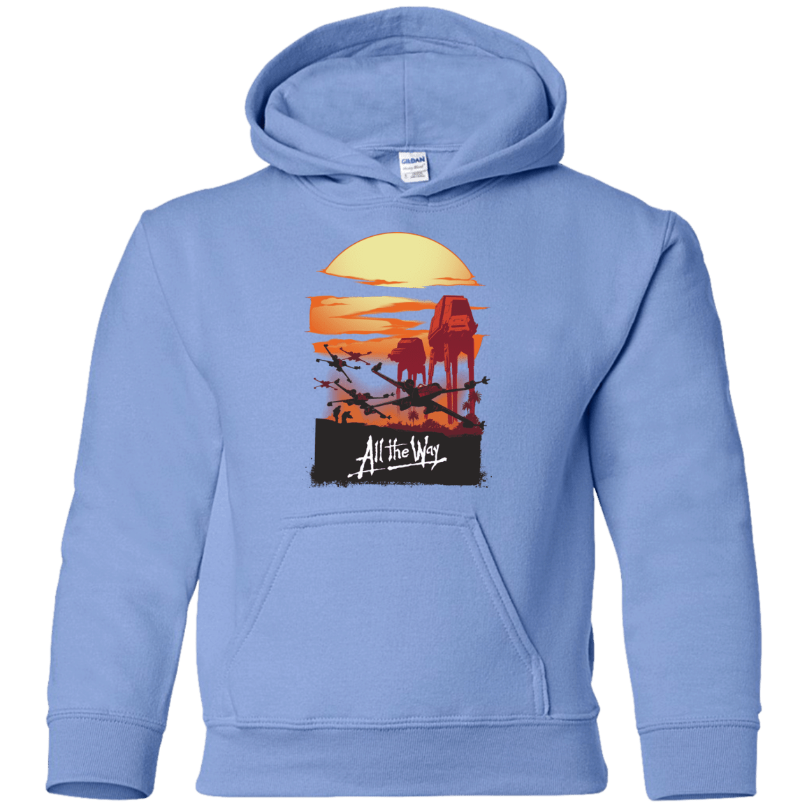 Sweatshirts Carolina Blue / YS All The Way Youth Hoodie